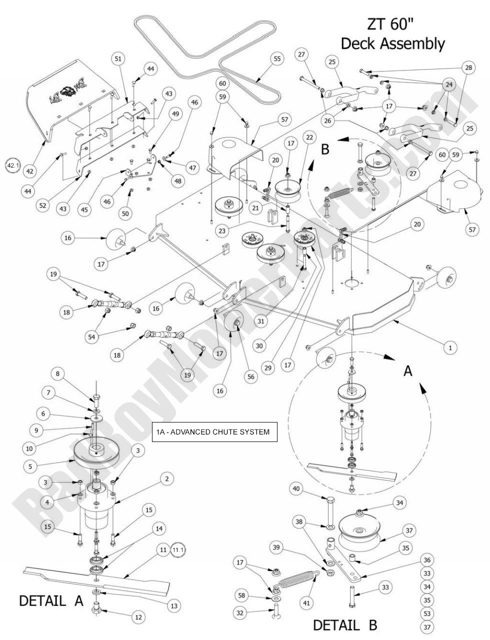 Bad Boy Parts Lookup 2014 ZT Elite 60in Deck Assembly